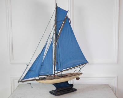 Old Star Wood Tin Pond Yacht Southport England circa 1950