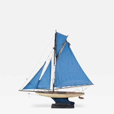 Old Star Wood Tin Pond Yacht Southport England circa 1950