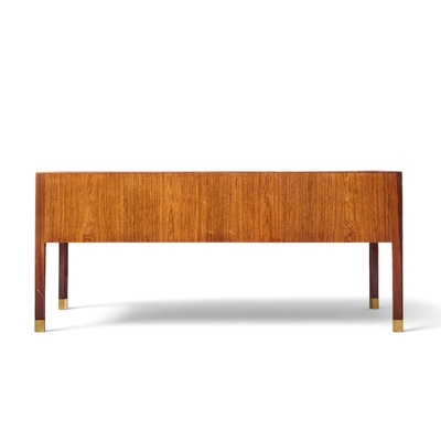 Ole Wancher Ole Wanscher for AJ Iversen Mid Century Danish Rosewood and Brass Desk