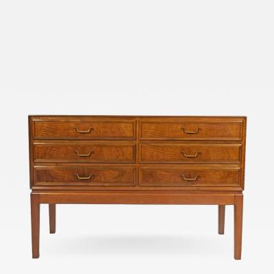 Ole Wanscher 1940s Walnut Chest of Drawers Attributed to Ole Wanscher