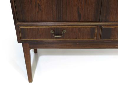 Ole Wanscher Early 1950s Brazilian Rosewood Danish Sideboard Cabinet