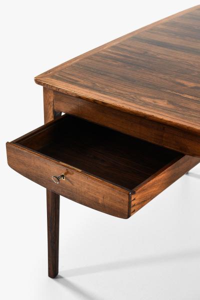 Ole Wanscher Freestanding Desk in Brass and Rosewood by Ole Wanscher 1959