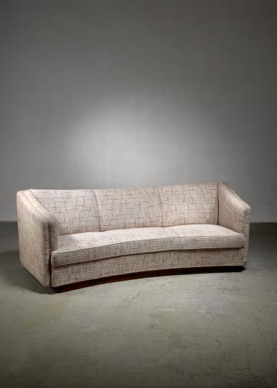 Ole Wanscher Fritz Hansen three seater sofa Denmark 1940s