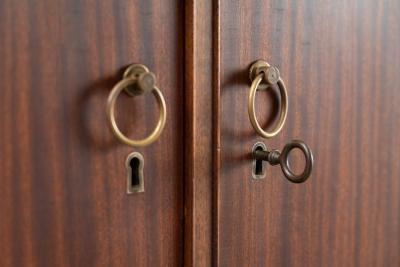 Ole Wanscher Ole Wanscher Arched Top Mahogany Cabinet Denmark