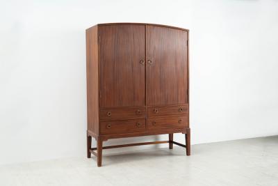 Ole Wanscher Ole Wanscher Arched Top Mahogany Cabinet Denmark