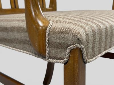 Ole Wanscher Ole Wanscher Armchairs Beech Fabric Denmark 1940s