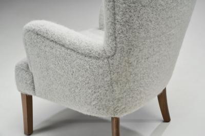 Ole Wanscher Ole Wanscher Model 1673 High Back Chair for Fritz Hansen Denmark 1940s