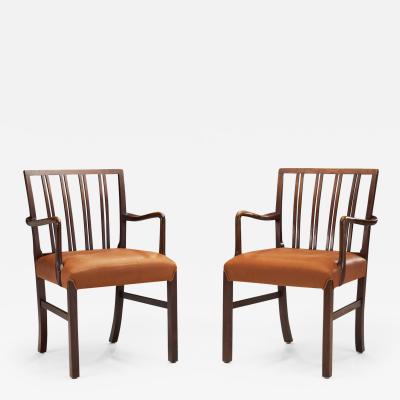 Ole Wanscher Ole Wanscher Model 1675 Dining Chairs for Fritz Hansen Denmark 1940s