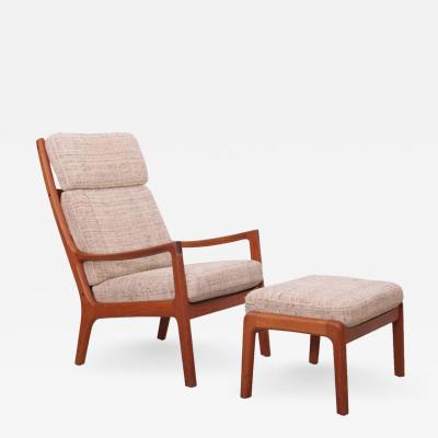 Ole Wanscher Ole Wanscher Senator Highjack Lounge Chair and Ottoman by Cado