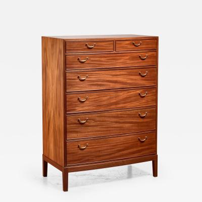 Ole Wanscher Ole Wanscher mahogany and brass dresser Denmark