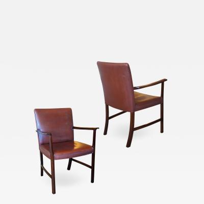 Ole Wanscher Pair of Armchairs by Ole Wanscher