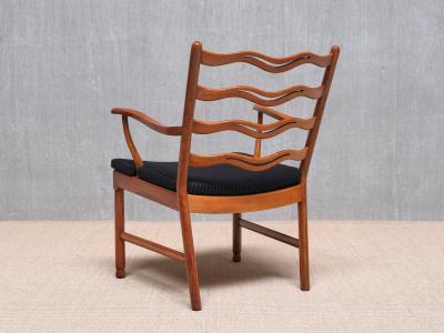 Ole Wanscher Pair of Ole Wanscher Armchairs Model 1755 Fritz Hansen Denmark 1940s