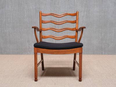 Ole Wanscher Pair of Ole Wanscher Armchairs Model 1755 Fritz Hansen Denmark 1940s