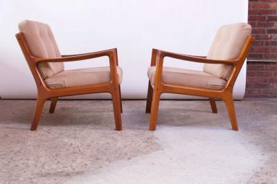 Ole Wanscher Pair of Ole Wanscher for France and Son Senator Chairs in Teak