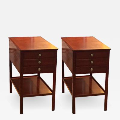 Ole Wanscher Rare Pair of Ole Wanscher End Tables for AJ Iversen