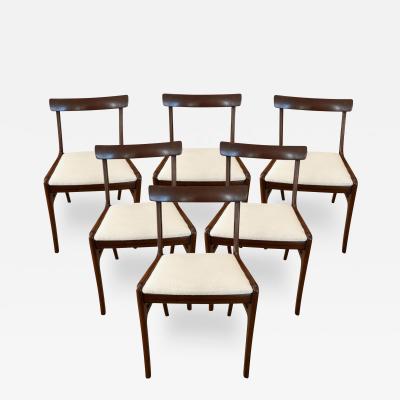 Ole Wanscher Set of 6 Danish 1960s Dining Chairs By Ole Wanscher