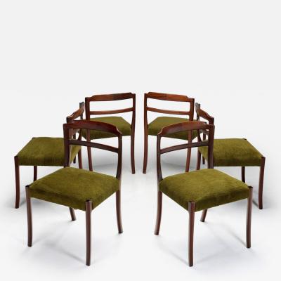 Ole Wanscher Set of Six Ole Wanscher Dining Chairs for CADO Denmark 1960s
