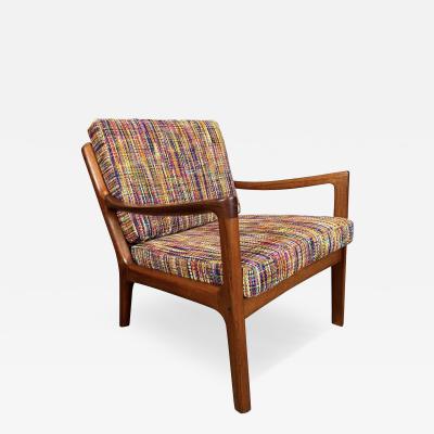 Ole Wanscher Vintage Danish Mid Century Modern Teak Senator Lounge Chair by Ole Wanscher