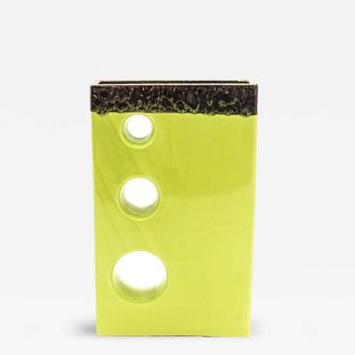 Olive green Studio Ceramic vase