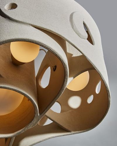 Olivia Cognet Ceramic Chandelier by Olivia Cognet