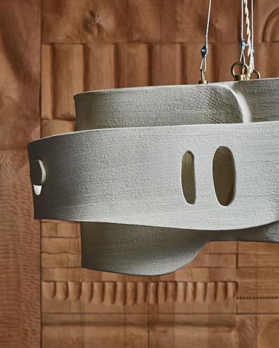 Olivia Cognet Ceramic Chandelier by Olivia Cognet