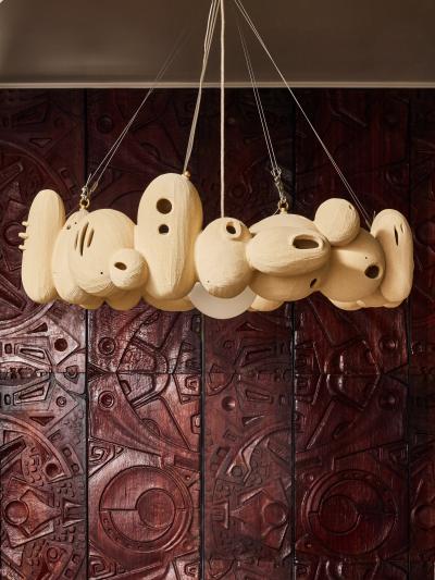 Olivia Cognet Olivia Cognet Antti Lovag Sculptural Ceramic Chandelier
