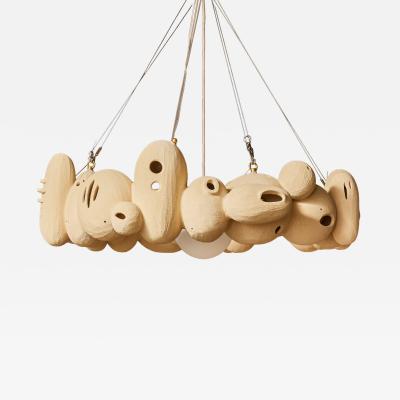 Olivia Cognet Olivia Cognet Antti Lovag Sculptural Ceramic Chandelier