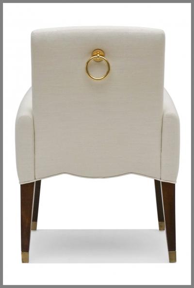 Olivier Gagnere Pair of Upholstered Side Chairs by Olivier Gagnere