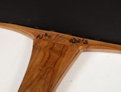 Olivier de Schrijver Olivier De Schrijver Pair of Oak and Leather Chairs Signed Numbered