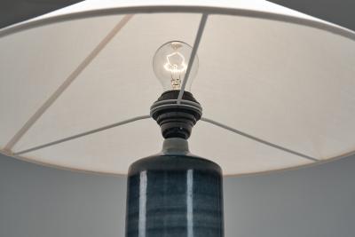 Olle Alberius Blue Glaze Table Lamp by Olle Alberius for R rstrand Second Half of the 20th C