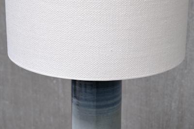 Olle Alberius Olle Alberius Large Gradient Blue Ceramic Table Lamp R rstrand Sweden 1960s
