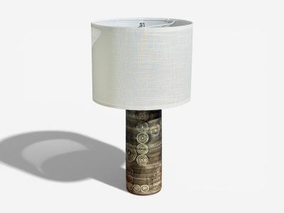 Olle Alberius Table Lamp Grey Stoneware Sweden 1970s