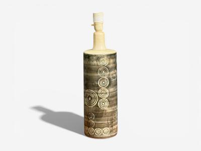 Olle Alberius Table Lamp Grey Stoneware Sweden 1970s