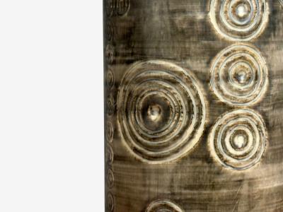 Olle Alberius Table Lamp Grey Stoneware Sweden 1970s