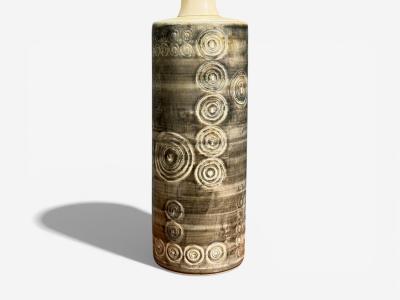 Olle Alberius Table Lamp Grey Stoneware Sweden 1970s