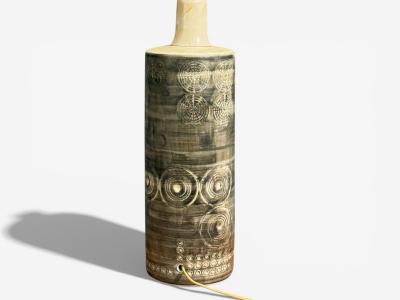 Olle Alberius Table Lamp Grey Stoneware Sweden 1970s