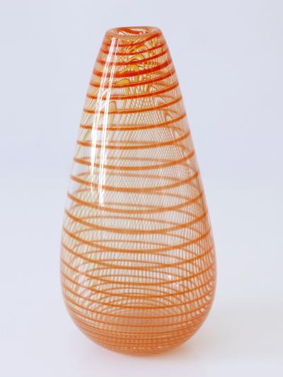 Olle Broze n Signed Limited Edition Art Glass Vase by Olle Broze n for Kosta Boda Sweden