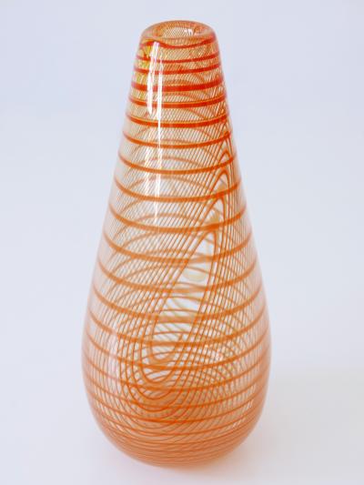 Olle Broze n Signed Limited Edition Art Glass Vase by Olle Broze n for Kosta Boda Sweden
