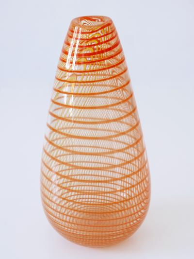 Olle Broze n Signed Limited Edition Art Glass Vase by Olle Broze n for Kosta Boda Sweden
