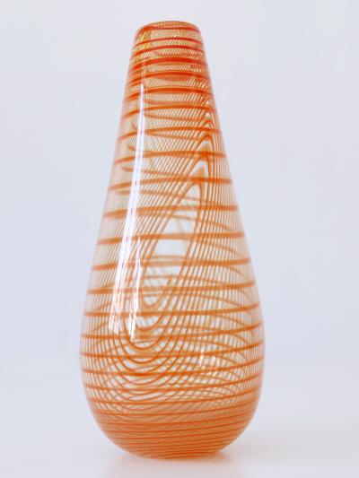 Olle Broze n Signed Limited Edition Art Glass Vase by Olle Broze n for Kosta Boda Sweden