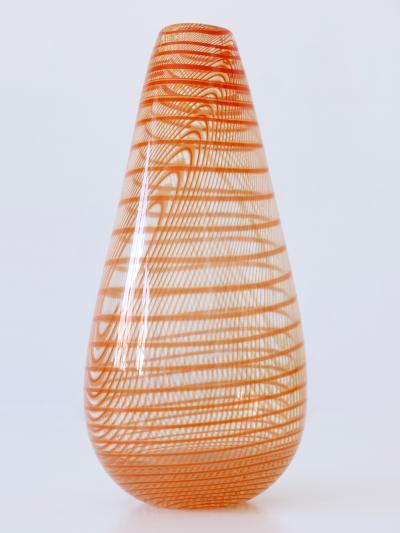 Olle Broze n Signed Limited Edition Art Glass Vase by Olle Broze n for Kosta Boda Sweden