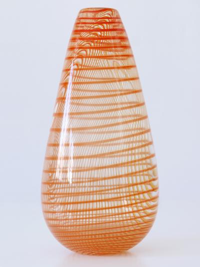 Olle Broze n Signed Limited Edition Art Glass Vase by Olle Broze n for Kosta Boda Sweden