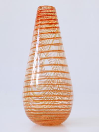 Olle Broze n Signed Limited Edition Art Glass Vase by Olle Broze n for Kosta Boda Sweden