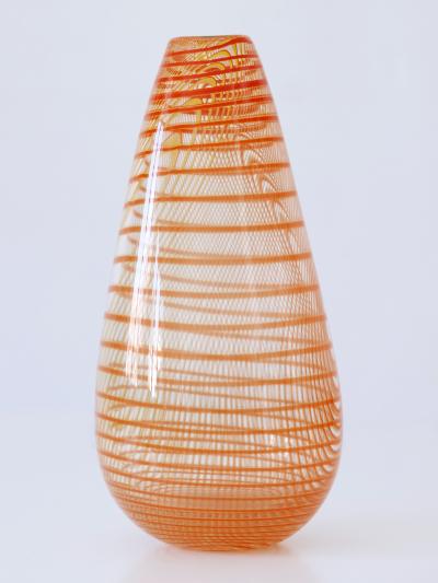 Olle Broze n Signed Limited Edition Art Glass Vase by Olle Broze n for Kosta Boda Sweden