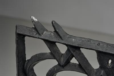 Olle Hermansson Cast Iron Sculptural Firescreen by Olle Hermansson Sweden Mid 20th Century