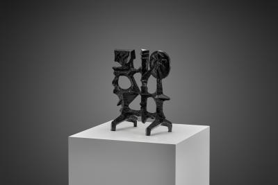 Olle Hermansson Olle Hermansson Cast Iron Sculpture for Husqvarna Sweden ca 1960s