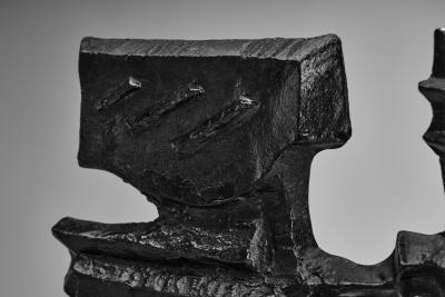 Olle Hermansson Olle Hermansson Cast Iron Sculpture for Husqvarna Sweden ca 1960s