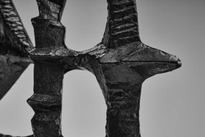 Olle Hermansson Olle Hermansson Cast Iron Sculpture for Husqvarna Sweden ca 1960s