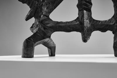 Olle Hermansson Olle Hermansson Cast Iron Sculpture for Husqvarna Sweden ca 1960s