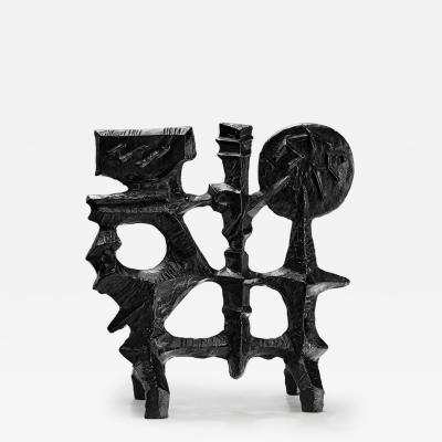 Olle Hermansson Olle Hermansson Cast Iron Sculpture for Husqvarna Sweden ca 1960s